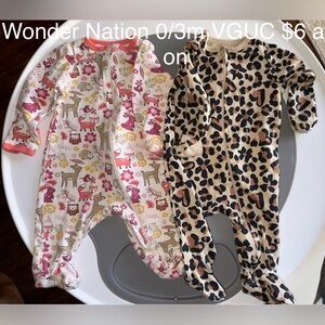 Wonder Nation Pink and Black Kids Footies